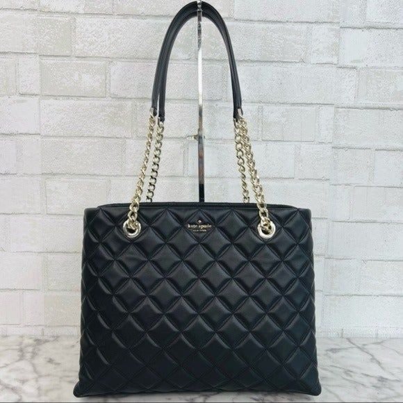 kate spade Handbags - Kate Spade Natalia Quilted Smooth Leather Tote Shoulder Bag